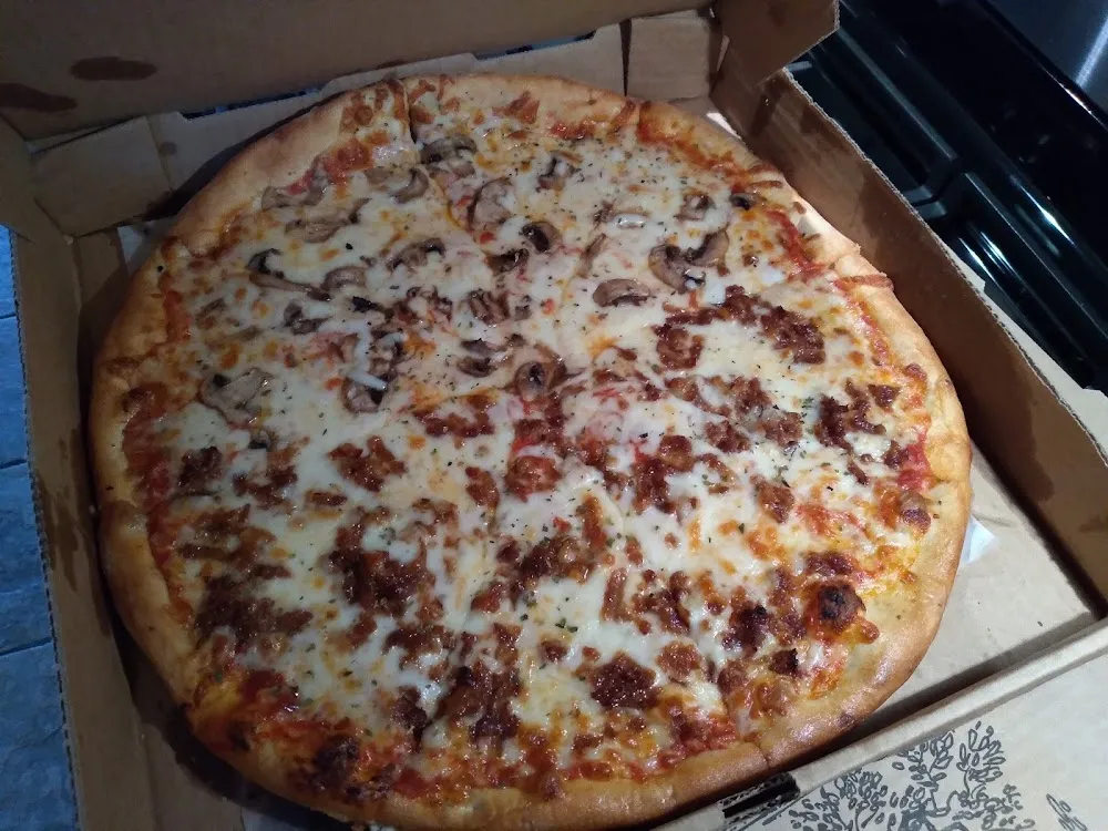 Large 1 Topping 1 2 Sausage 1 2 Mushrooms