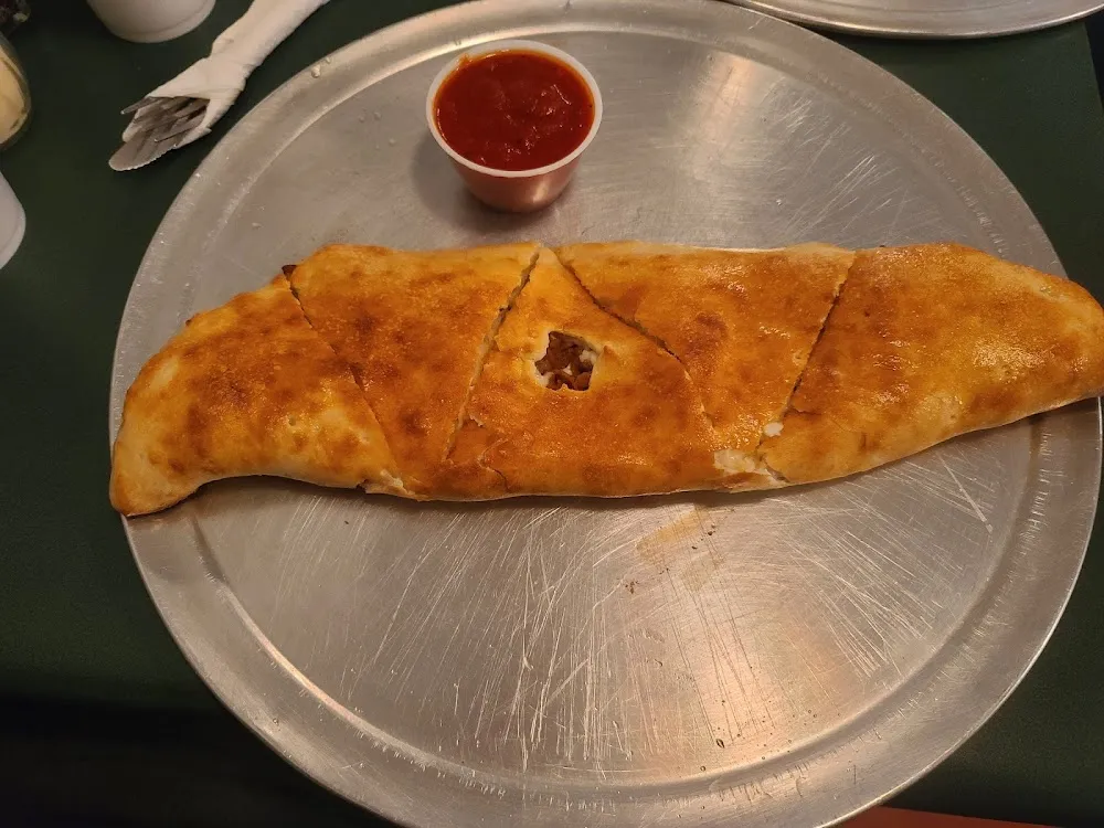 Large Calzone w Pepperoni Sausage and Onions