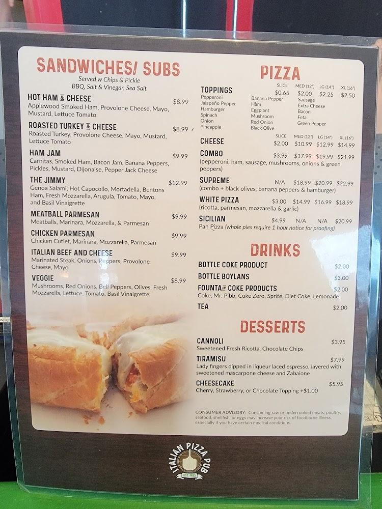Italian Pizza Pub Menu image 4
