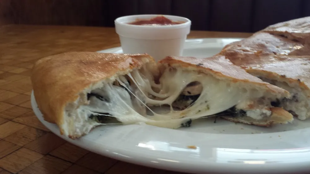 Spinach and Mushroom Calzone